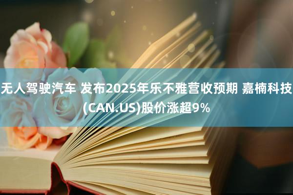 无人驾驶汽车 发布2025年乐不雅营收预期 嘉楠科技(CAN.US)股价涨超9%